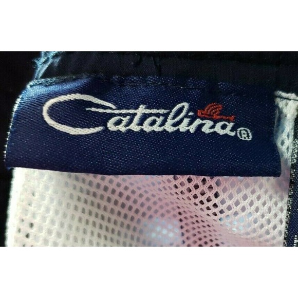 Catalina Swim Shorts Mens Size Medium Blue Trunks Island Fish Summer Beachwear - Picture 7 of 8